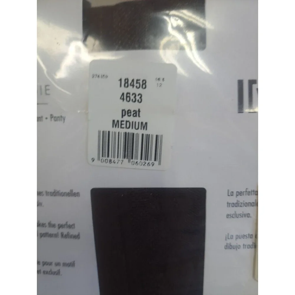 Wolford Nostalgie Tights Peat Womens Size Medium Style 184 58